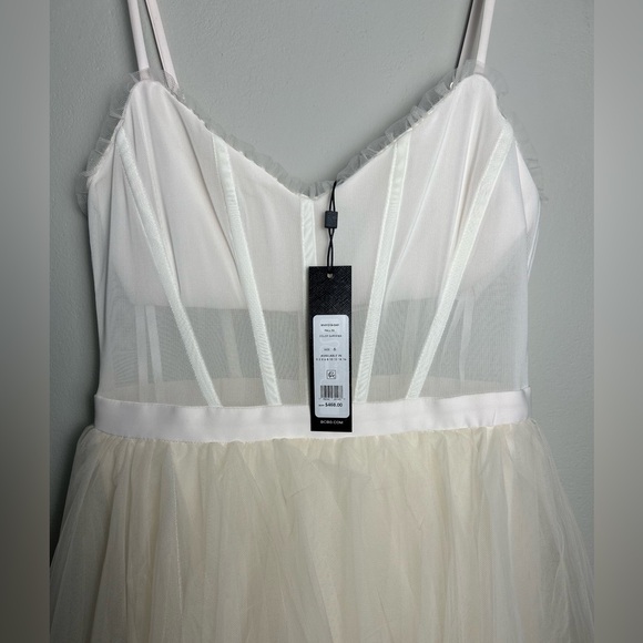 BCBGMAXAZRIA Tulle Gown Size 6 Color Gardenia - Picture 6 of 10